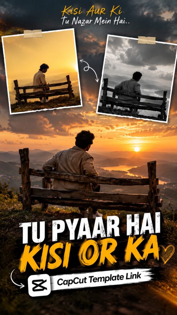 Tu Pyaar Hai Kisi Or Ka CapCut Template 2026 poster
