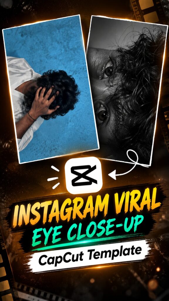 Viral Eye Close-Up CapCut Template 2026 poster